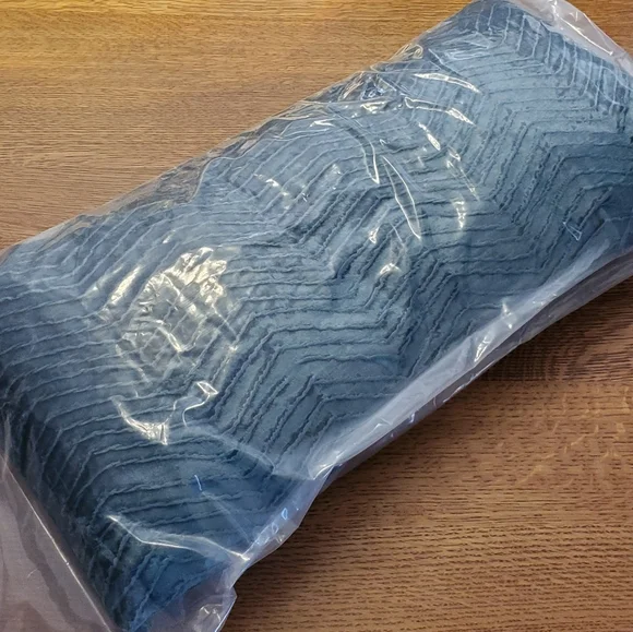 Anthropologie Velvet Nobel Pillow - teal